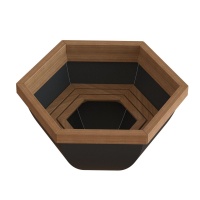 Банный чан 6 граней с обшивкой (Чёрный) Банный чан 6 граней с обшивкой (Чёрный)